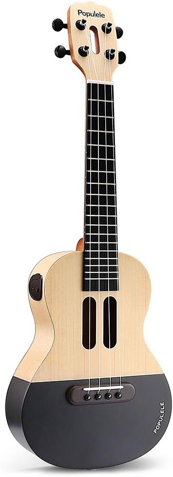 AODD Concert Ukulele, Populele 23 inch APP Teaching LED light Bluetooth Connection USB Smart Ukulele Kit, Enjoy learning, Improving Capability, Suitable for Child Adult Beginners Professionals