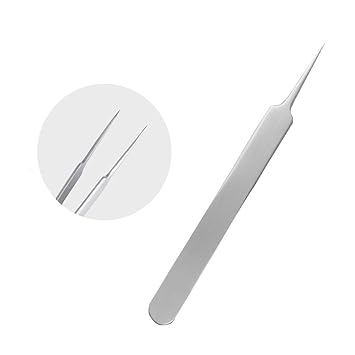 Blackhead Splinter Remover Tweezers Silver Professional Stainless