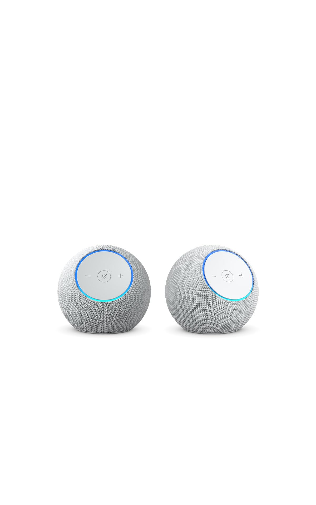 Echo Dot Max (newest model) stereo pair, Glacier White