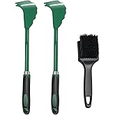 Shgxjjnb 3 Pack Mower Deck Scraper with Ergonomic Long Handle, Lawn Mower Deck Scraper, Mower Scraper, Lawnmower Deck Cleaning Tool for Maintenance Cleaning