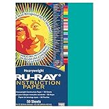 Pacon Tru-Ray Construction Paper, 18-Inches by 24-Inches, 50-Count, Turquoise (103071)