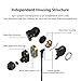 AS Triple Driver Earphones,6D Sound High End Sport Earbuds Noise Isolating Deep Bass in Ear Earphones with Microphones