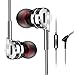 Wired Earbuds,in-Ear Metal Earphones,Stereo Bass Headphones with Microphone Compitable Apple and Android,Laptop and More