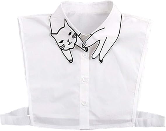 cat collar blouse