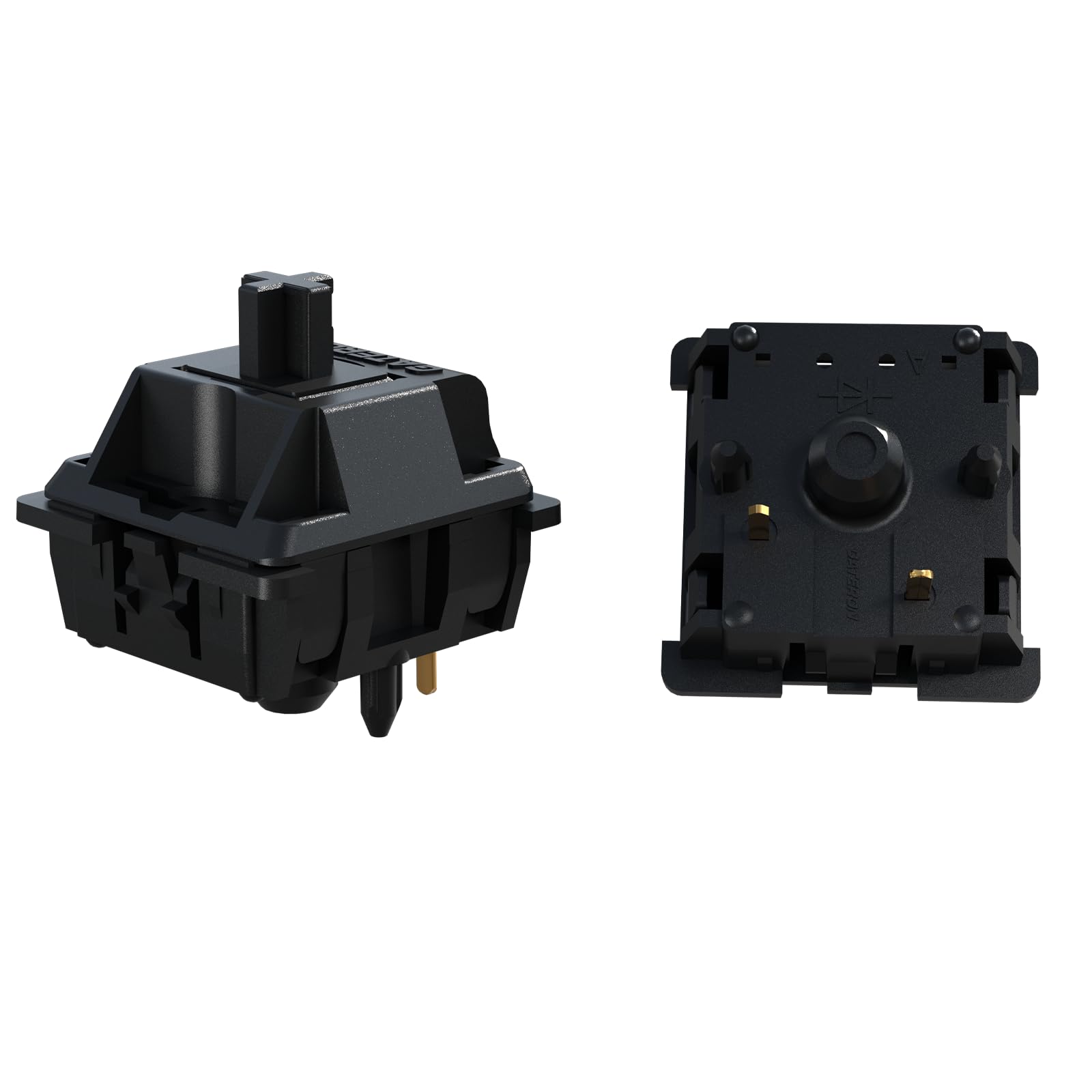 Photo 1 of GATERON Oil King Keyboard Switches, 5 Pin 55gf Pre-lubed Plate Mounted Black Linear Key Switches Compatible for MX Mechanical Keyboard(110pcs)