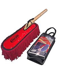 Premium plumero extragrande para auto con mango de madera sólida duradero   Incluye funda de almacenamiento. La mejor elección para detallistas profesionales