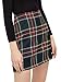 MakeMeChic Women's Plaid Skirt High Waisted Pencil Mini Skirt Black Green S