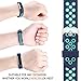Maledan Replacement Bands Compatible for Fitbit Alta, Fitbit Alta HR and Fitbit Ace, Accessory Sport Bands Air-Holes Breathable Strap Wristbands with Stainless Steel Buckle, Blue/Teal, Small