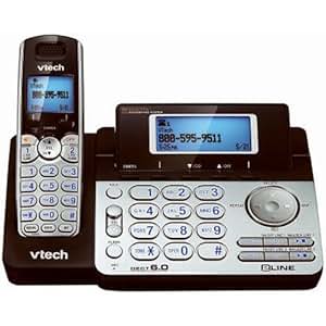 Amazon.com : Vtech DS6151 Dect 6.0 2-Line Expandable Cordless Phone