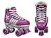 New! 2016 Epic Star Pegasus Indoor Outdoor Classic High-Top Quad Roller Skates w/ 2 Pair of Laces (Purple & White)