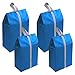 Shoe Bags for Travel - Shoe Storage Bags with Zippers - Waterproof - for Women & Men - Blue - 4 Pack by The Journey Bird