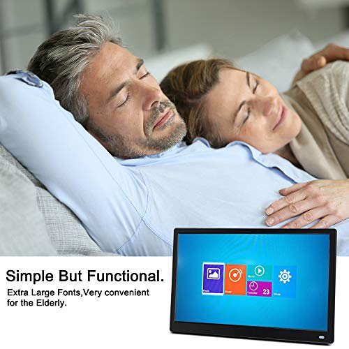 Kalawen15.6 inch Digital Photo Picture Frame IPS Screen Full HD 1920x1080 Include 32GB SD Card with Background Music Support 1080P Video HDMI Thumb USB Drive, SD/MMC/MS Card