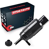 OTUAYAUTO Windshield Washer Pump - Replacement for Chevy Silverado 1500, 2500, 3500, GMC Acadia, Sierra 1500, 2500, 3500, Original Factory OEM: 22999423, 84518407 Washer Fluid Pump with Grommet