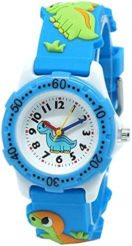 Jewtme Kids Time Teacher Watches 3D Cute Cartoon Silicone Children Toddler Wrist Watches Gift for 3-7 Year Old Boys Girls Little Child