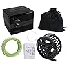 Croch-Fly-Fishing-Reel-with-CNC-machined-Aluminum-Alloy-Body-with-100FT-Fly-Lines-and-Tapered-Leader