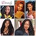 Donmily Hair Brazilian Virgin Human Hair Jerry Curly Pack of 3 Hair Weave Weft Extensions Natural Color 95-100g/Bundle (16 18 20, Natural Color)
