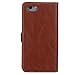 iPhone 7 Wallet Case- Ultra Slim Light Vintage Brown Faux Leather (PU) - Credit Card Holder - Travel Flip Wallet - Luxury Protection Cover - for Men & Women