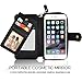 CORNMI iPhone 6 Case, iPhone 6S Wallet Case Detachable Vintage Leather Magnetic Flip Wallet Case with 10 Credit Card Holder & Wrist Strap & Mirror for iPhone 6 / iPhone 6S 4.7 inch Case