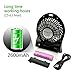 MED® Rechargeable Portable Handheld Mini USB fan with Upgrade 2600mAh Battery,with Side Light, 3 Speeds, Personal Cooling for Traveling,Boating,Baby Stroller,Fishing,Camping