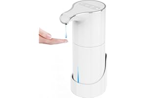 YIKHOM Automatic Liquid Soap Dispenser, Digital Display 15.37 oz Touchless USB Rechargeable Soap Dispenser, Wall Mounted 7 Levels Adjustable Soap Dispenser Pump for Bathroom, Kitchen