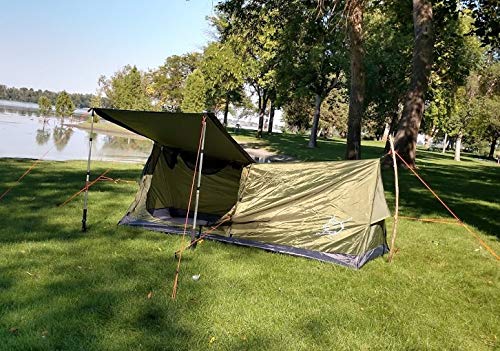 river country products one person trekking pole tent