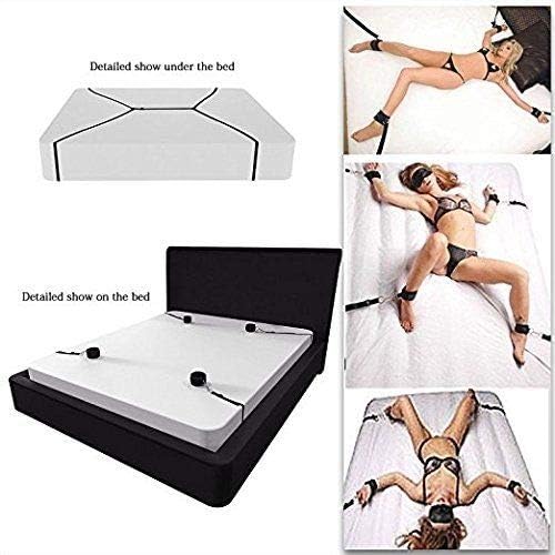 Amazon Com Umongo Under Bed Restraint Kit System For Couples Play Set Adult Toy Adjustable Size Soft And Comfortable Wrist Ankle Cuffs Handcuffs Straps Sports Outdoors