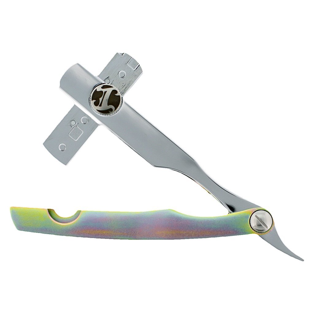 Irving Barber Company Disposable Blade Razor (Yellow Zinc on Chrome Razor)