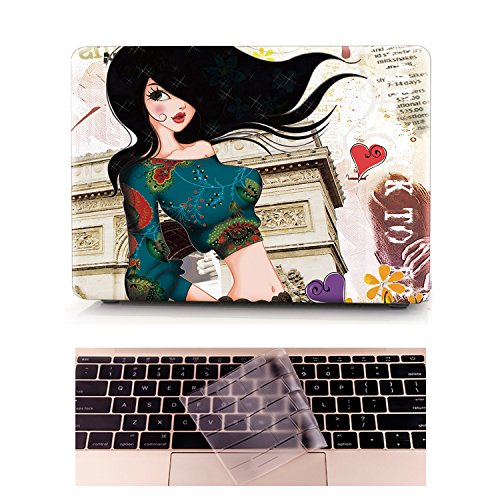 MacBook Pro 13 Case Design - L2W Laptop Computers Case For Apple MacBook Pro 13.3 Inch Old With CD Drive [Model:A1278],Plastic Pattern Carrying Hard Shell Cover Including Keyboard Cover,Woman - Thumbnail 7