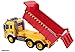 Memtes Friction Powered Dump Truck Toy with Lights and Sound for Kids
