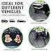 SUPSOO Dog Car Seat Cover Waterproof Durable Anti-Scratch Nonslip Back Seat Pet Protection Dog Travel Hammock with Mesh Window and Side Flaps for Cars/Trucks/SUV
