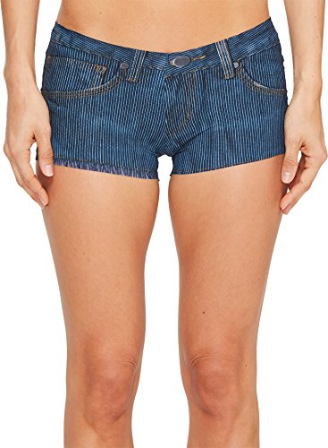 Commando women s photo-op print daisy duke bs08 deep denim underw…