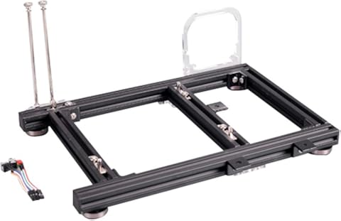 Leyee Plataforma de Prueba de Overclocking de Caja de PC ATX de Aleación de Aluminio de Marco Abierto DIY (Negro)