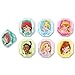 DecoPac Disney Princess Gemstone Princess Cupcake Rings (12 Count)