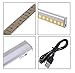 Motion Sensor LED Closet Light - Kitclan Rechargeable 20-LED Stick-on Anywhere Light, Portable Night Light/Sensor Light/Step Light for Cabinet, Corridor, Hallway(Warm White)