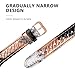 SWEES Leather Bands Compatible with Fitbit Versa 2 / Fitbit Versa Lite & SE/Fitbit Versa, Slim Thin Genuine Leather Replacement Strap for Versa Women (5.5