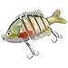 BASSDASH SwimPanfish Multi Jointed Panfish Bluegill Swimbaits Hard Topwater Bass Lures Fishing Lure Crank Saltwater 3.5in/0.85oz