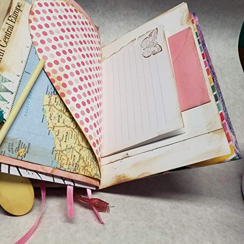 Junk Journal - Goddess - Altered Book - Breast Cancer Journal - Keepsake - Gift - Thumbnail 7