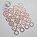130G Steampunk Gear Cog Wheel Skeleton Clock Watch Pendant Charms by N'joy 4.8 oz, 70PCS-Red Copper?