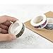MAGJUCHE washi Tape Set, Decorative DIY Adhesive Paper Masking Tapes, writable, Sticky, Feathers and Clouds Design, 3 Rolls