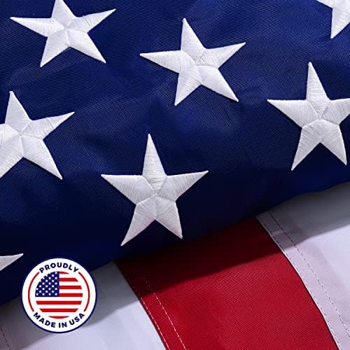 Homissor 4x6 FT American Heavy Duty Flag 100 Made in US with Stitch