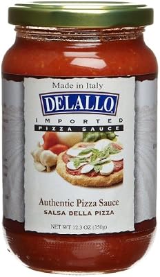 DeLallo Imported Italian Pizza Sauce, 12.3-Ounce Jars (Pack of 6)