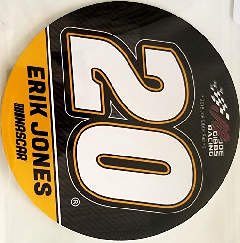 Erik Jones #20 DECAL RR 4" Round Vinyl Auto Home Nascar Racing