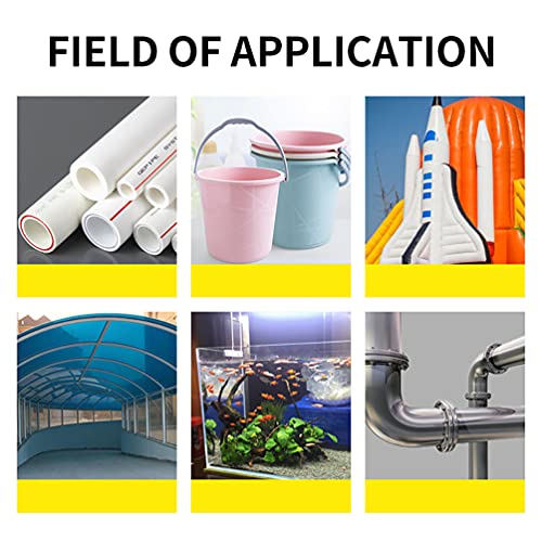 Black Repair Patch Waterproof Patch Seal Tape for Plastic Bucket/Basin, Canopy, Air Bed, Swimming Ring, Tent, etc