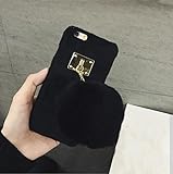 Iphone 6 plus Case,Jesiya New Fashion Style Plush Back Cover With Cute Rabit Fur Hair Ball Fitted Tassel Case For Iphone 6 plus 5.5