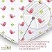 1 Muslin Cotton Baby Crib Sheet Fitted. Luxurious, Super Soft Soft & Breathable Toddler, Newborn Sheet. Cute Pink Birds For Girls Size 28