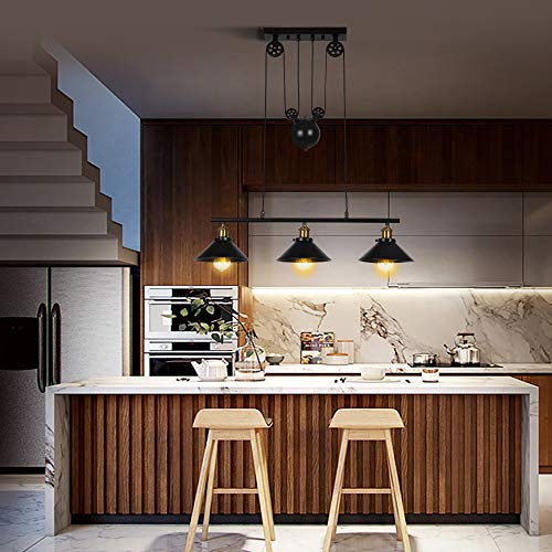 Comprar Lámpara de techo de tres luces, isla de cocina, regulable