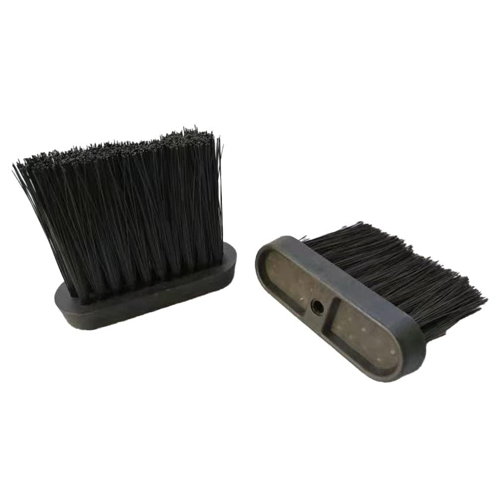 Angelkiss 2Pcs Oblong Replacement Spare Hearth Brush Head Refill for Companion Sets, Home Fireplace Cleaning ，S one Size