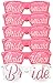 Bridal Bachelorette Party Favors - Wedding Kit - Bride & Bridesmaid Party Sunglasses - Set of 6 Pairs - Go Selfie Crazy - Themed Novelty Glasses for Memorable Moments & Fun Photos (6pc Set, Pink)