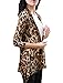 Allegra K Women's Drape Front Open Cardigan Long Sleeve Casual Lightweight Irregular Hem Large Beige Coffee