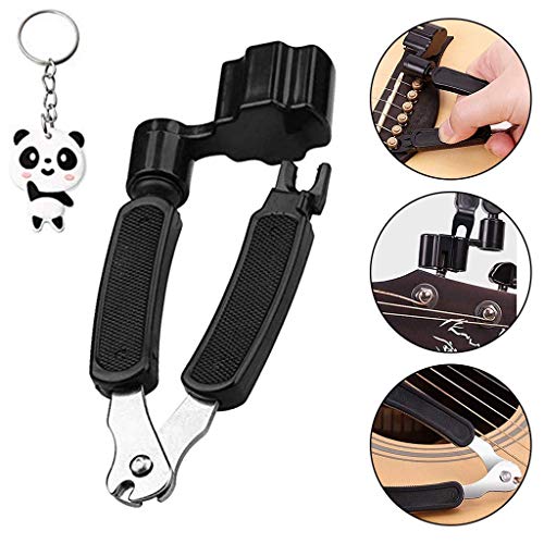 Pstars Guitar String Winder, String Cutter,Bridge Pin Puller 3 in 1 Multifunctional Guitar Maintenance Tool/String Peg Winder + String Cutter + Pin Puller Instrument Accessories - Thumbnail 2